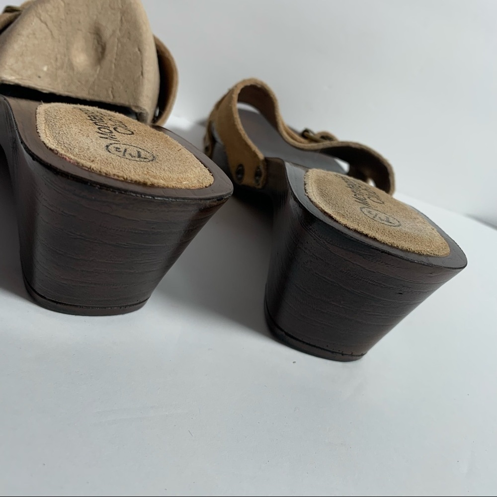 Montego Bay Club suede clog sandals - Picture 3 of 5